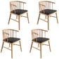Arm Dining Chairs Modern Oak Wood Side Chairs for Dining Room Black 4 Piece Set Natural Wood Clearhalo 'Dining Chairs' 'Dining Tables & Seating' 'dining_chair' 'furn' 'furn_dining_chair' 'Furniture' 'furniture_dining_chair' 'Kitchen & Dining Furniture' 4986388