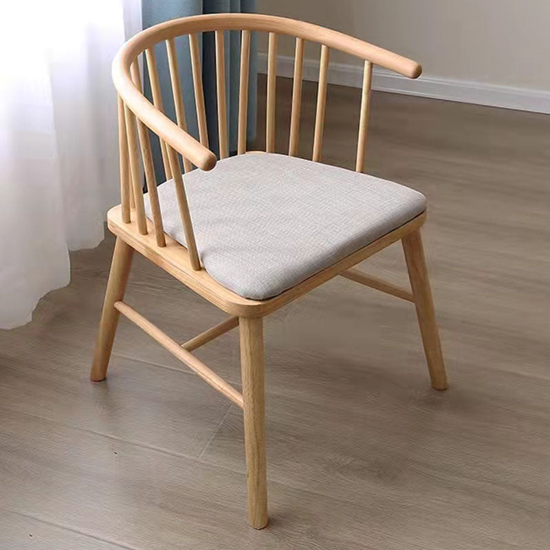 Arm Dining Chairs Modern Oak Wood Side Chairs for Dining Room Gray 1 Piece Natural Wood Clearhalo 'Dining Chairs' 'Dining Tables & Seating' 'dining_chair' 'furn' 'furn_dining_chair' 'Furniture' 'furniture_dining_chair' 'Kitchen & Dining Furniture' 4986396