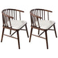 Arm Dining Chairs Modern Oak Wood Side Chairs for Dining Room White 2 Piece Set Walnut Clearhalo 'Dining Chairs' 'Dining Tables & Seating' 'dining_chair' 'furn' 'furn_dining_chair' 'Furniture' 'furniture_dining_chair' 'Kitchen & Dining Furniture' 4986417