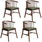 Arm Dining Chairs Modern Oak Wood Side Chairs for Dining Room Dark Green 4 Piece Set Walnut Clearhalo 'Dining Chairs' 'Dining Tables & Seating' 'dining_chair' 'furn' 'furn_dining_chair' 'Furniture' 'furniture_dining_chair' 'Kitchen & Dining Furniture' 4986421