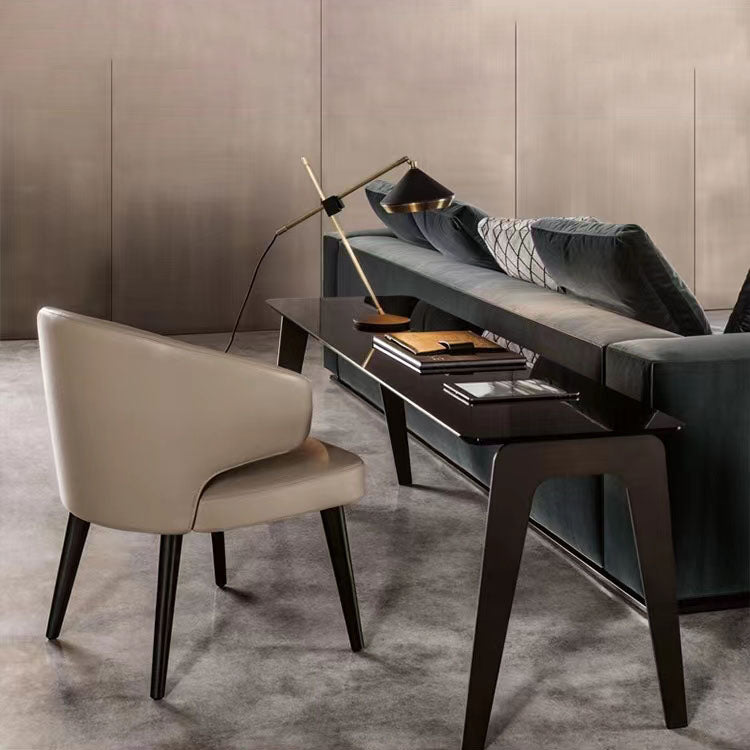 Dining Room Dining Chairs Modern Dining Side Chairs with Wood Legs Clearhalo 'Dining Chairs' 'Dining Tables & Seating' 'dining_chair' 'furn' 'furn_dining_chair' 'Furniture' 'furniture_dining_chair' 'Kitchen & Dining Furniture' 4986429