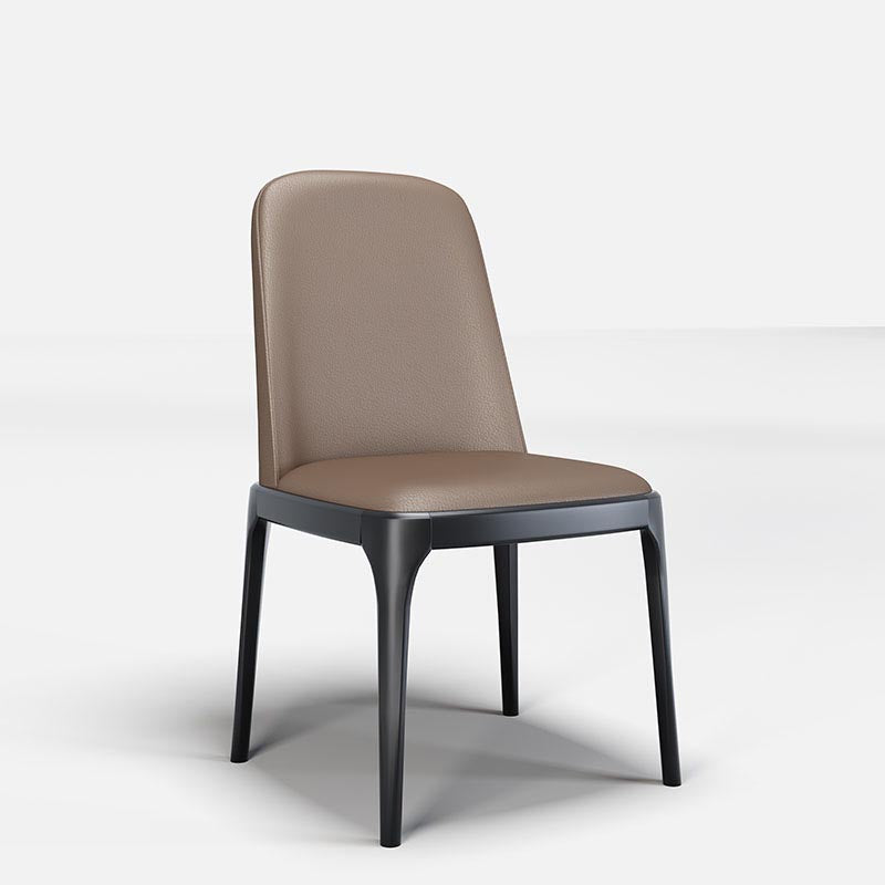 Dining Chairs Modern Style Oak Wood Side Chairs for Dining Room Coffee Armless 1 Piece Clearhalo 'Dining Chairs' 'Dining Tables & Seating' 'dining_chair' 'furn' 'furn_dining_chair' 'Furniture' 'furniture_dining_chair' 'Kitchen & Dining Furniture' 4987045