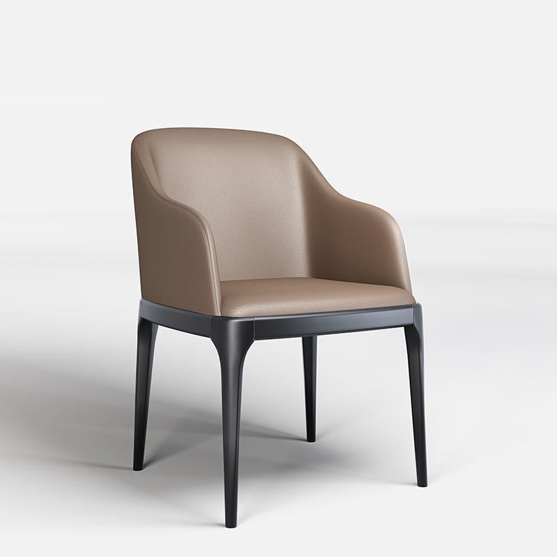 Dining Chairs Modern Style Oak Wood Side Chairs for Dining Room Coffee With Arms 1 Piece Clearhalo 'Dining Chairs' 'Dining Tables & Seating' 'dining_chair' 'furn' 'furn_dining_chair' 'Furniture' 'furniture_dining_chair' 'Kitchen & Dining Furniture' 4987066