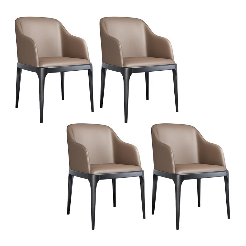 Dining Chairs Modern Style Oak Wood Side Chairs for Dining Room Coffee With Arms 4 Piece Set Clearhalo 'Dining Chairs' 'Dining Tables & Seating' 'dining_chair' 'furn' 'furn_dining_chair' 'Furniture' 'furniture_dining_chair' 'Kitchen & Dining Furniture' 4987068