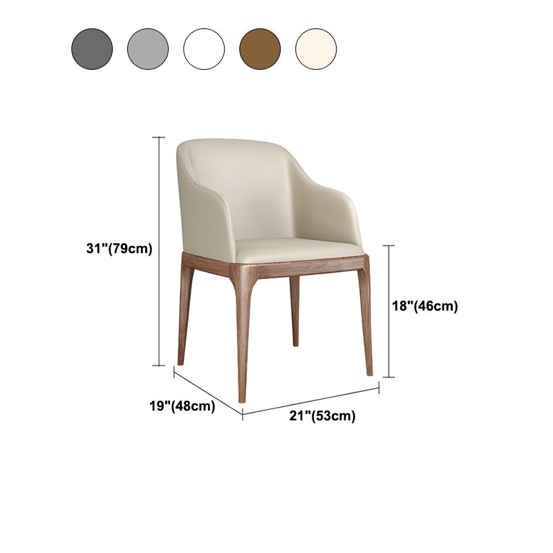 Dining Chairs Modern Style Oak Wood Side Chairs for Dining Room Clearhalo 'Dining Chairs' 'Dining Tables & Seating' 'dining_chair' 'furn' 'furn_dining_chair' 'Furniture' 'furniture_dining_chair' 'Kitchen & Dining Furniture' 4987078