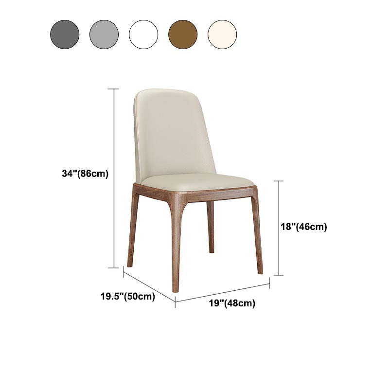 Dining Chairs Modern Style Oak Wood Side Chairs for Dining Room Clearhalo 'Dining Chairs' 'Dining Tables & Seating' 'dining_chair' 'furn' 'furn_dining_chair' 'Furniture' 'furniture_dining_chair' 'Kitchen & Dining Furniture' 4987079