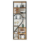 79"H Bookcase Open Back Industrial Style Bookshelf for Study Room Home Office 29.5"L x 9.8"W x 78.7"H Shelves Clearhalo 'Bookcases' 'furn' 'furn_bookcases' 'Furniture' 'furniture_bookcases' 'Office Furniture' 4987118