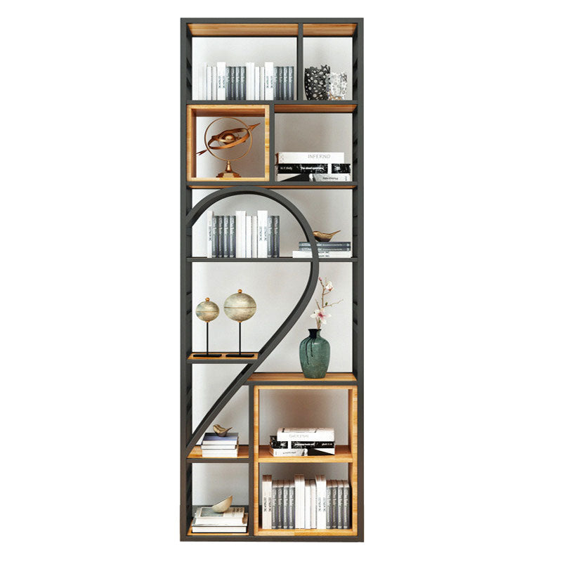79"H Bookcase Open Back Industrial Style Bookshelf for Study Room Home Office 29.5"L x 9.8"W x 78.7"H Shelves Clearhalo 'Bookcases' 'furn' 'furn_bookcases' 'Furniture' 'furniture_bookcases' 'Office Furniture' 4987118