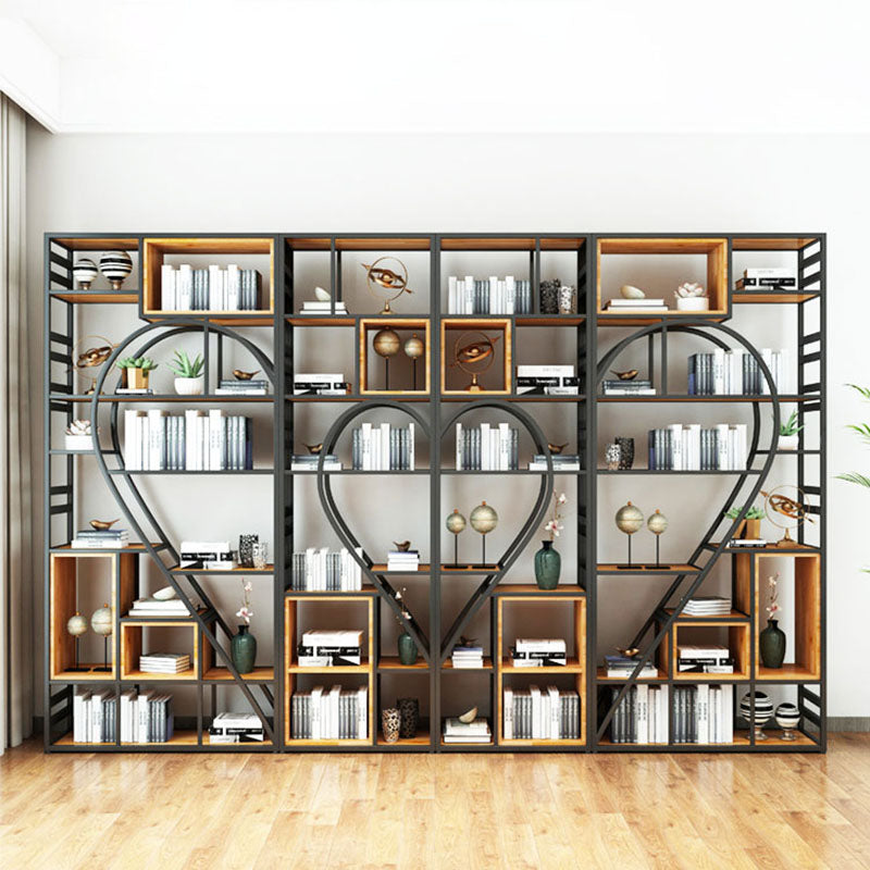 79"H Bookcase Open Back Industrial Style Bookshelf for Study Room Home Office Clearhalo 'Bookcases' 'furn' 'furn_bookcases' 'Furniture' 'furniture_bookcases' 'Office Furniture' 4987119