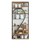 79"H Bookcase Open Back Industrial Style Bookshelf for Study Room Home Office 35.4"L x 9.8"W x 78.7"H Shelves Clearhalo 'Bookcases' 'furn' 'furn_bookcases' 'Furniture' 'furniture_bookcases' 'Office Furniture' 4987120