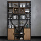 79"H Bookcase Open Back Industrial Style Bookshelf for Study Room Home Office Clearhalo 'Bookcases' 'furn' 'furn_bookcases' 'Furniture' 'furniture_bookcases' 'Office Furniture' 4987121