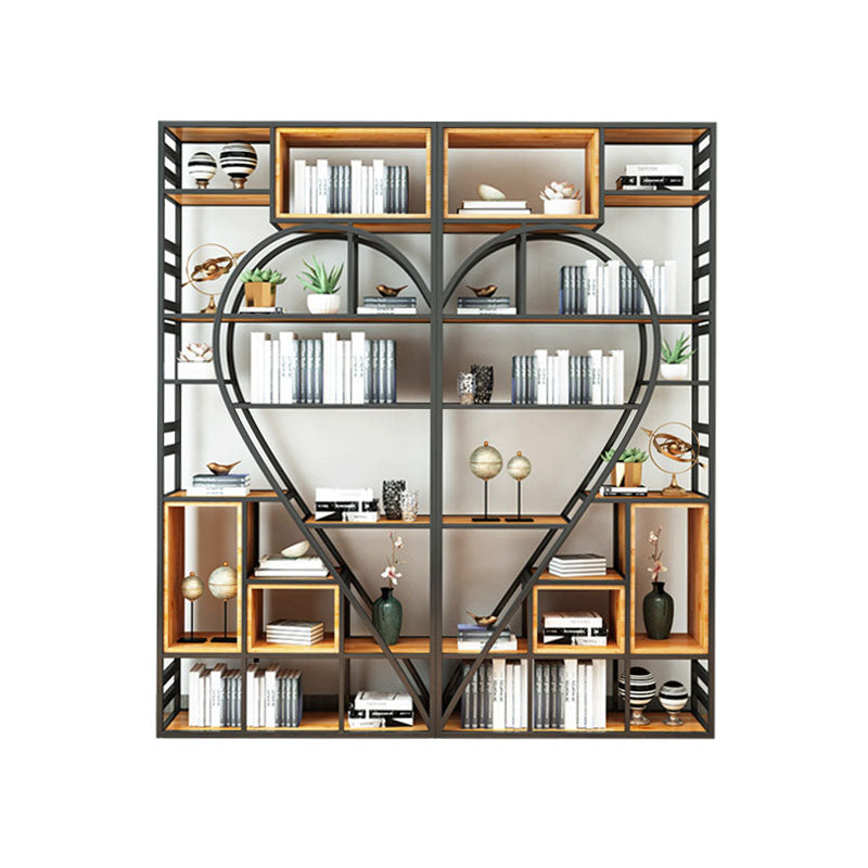 79"H Bookcase Open Back Industrial Style Bookshelf for Study Room Home Office Clearhalo 'Bookcases' 'furn' 'furn_bookcases' 'Furniture' 'furniture_bookcases' 'Office Furniture' 4987122