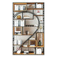 79"H Bookcase Open Back Industrial Style Bookshelf for Study Room Home Office 47.2"L x 9.8"W x 78.7"H Shelves Clearhalo 'Bookcases' 'furn' 'furn_bookcases' 'Furniture' 'furniture_bookcases' 'Office Furniture' 4987123