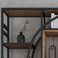 79"H Bookcase Open Back Industrial Style Bookshelf for Study Room Home Office Clearhalo 'Bookcases' 'furn' 'furn_bookcases' 'Furniture' 'furniture_bookcases' 'Office Furniture' 4987125