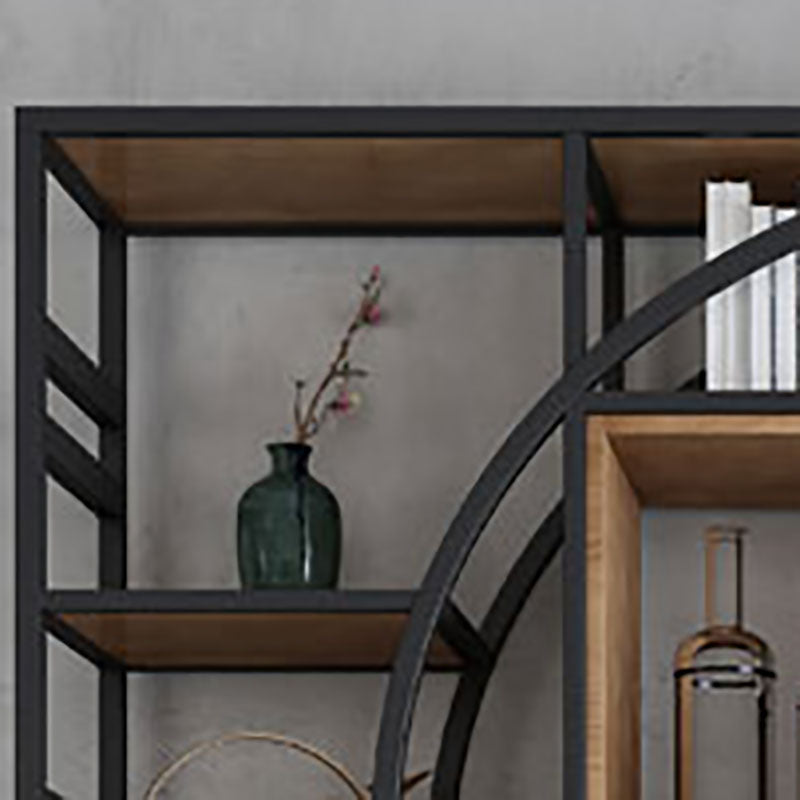 79"H Bookcase Open Back Industrial Style Bookshelf for Study Room Home Office Clearhalo 'Bookcases' 'furn' 'furn_bookcases' 'Furniture' 'furniture_bookcases' 'Office Furniture' 4987125