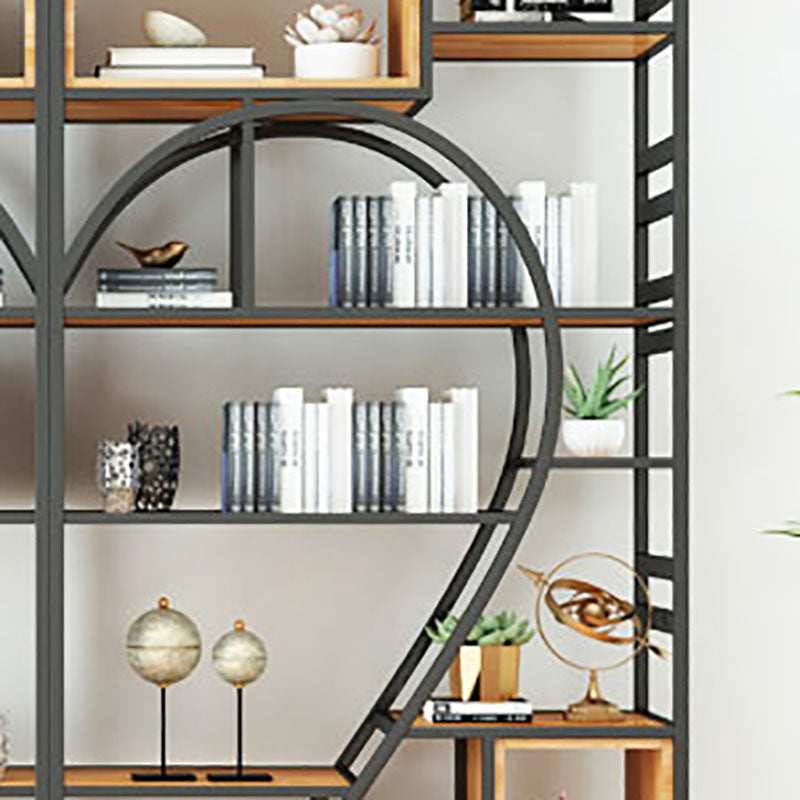 79"H Bookcase Open Back Industrial Style Bookshelf for Study Room Home Office Clearhalo 'Bookcases' 'furn' 'furn_bookcases' 'Furniture' 'furniture_bookcases' 'Office Furniture' 4987127