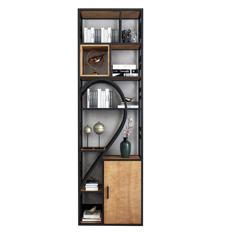 79"H Bookcase Open Back Industrial Style Bookshelf for Study Room Home Office 29.5"L x 11.8"W x 78.7"H Cabinets Clearhalo 'Bookcases' 'furn' 'furn_bookcases' 'Furniture' 'furniture_bookcases' 'Office Furniture' 4987129