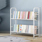 Urban Style Bookshelf Open Back Bookcase for Office and Study Room 28.1"L x 9.4"W x 27.2"H White Clearhalo 'Bookcases' 'furn' 'furn_bookcases' 'Furniture' 'furniture_bookcases' 'Office Furniture' 4987146