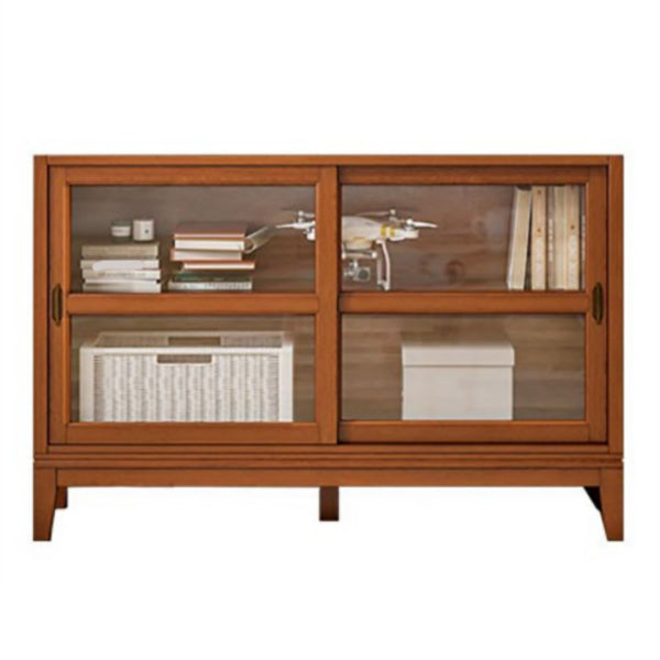 Contemporary Horizontal Standard Bookcase Closed Back Bookshelf with Door Clearhalo 'Bookcases' 'furn' 'furn_bookcases' 'Furniture' 'furniture_bookcases' 'Office Furniture' 4987169