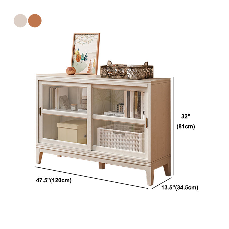Contemporary Horizontal Standard Bookcase Closed Back Bookshelf with Door Clearhalo 'Bookcases' 'furn' 'furn_bookcases' 'Furniture' 'furniture_bookcases' 'Office Furniture' 4987174