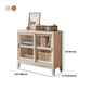 Contemporary Horizontal Standard Bookcase Closed Back Bookshelf with Door Clearhalo 'Bookcases' 'furn' 'furn_bookcases' 'Furniture' 'furniture_bookcases' 'Office Furniture' 4987175