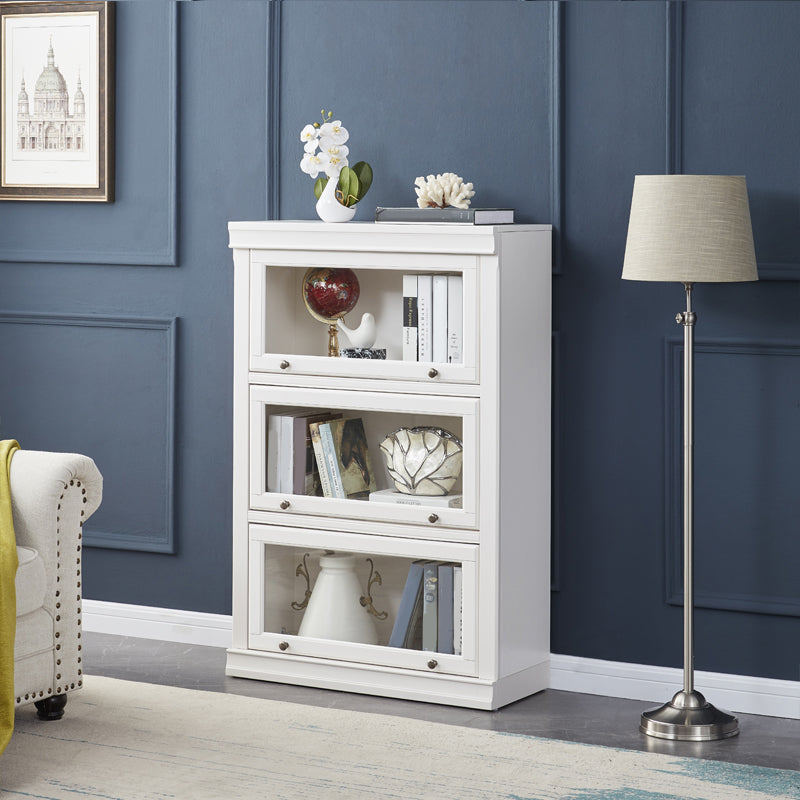 Contemporary Wooden Standard Bookcase Closed Back Bookshelf for Home Office 23.6"L x 12.8"W x 47.6"H Clearhalo 'Bookcases' 'furn' 'furn_bookcases' 'Furniture' 'furniture_bookcases' 'Office Furniture' 4987178