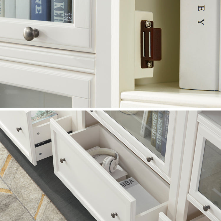 Wooden Standard Bookcase Modern Style White Colour Closed Back Bookshelf Clearhalo 'Bookcases' 'furn' 'furn_bookcases' 'Furniture' 'furniture_bookcases' 'Office Furniture' 4987198