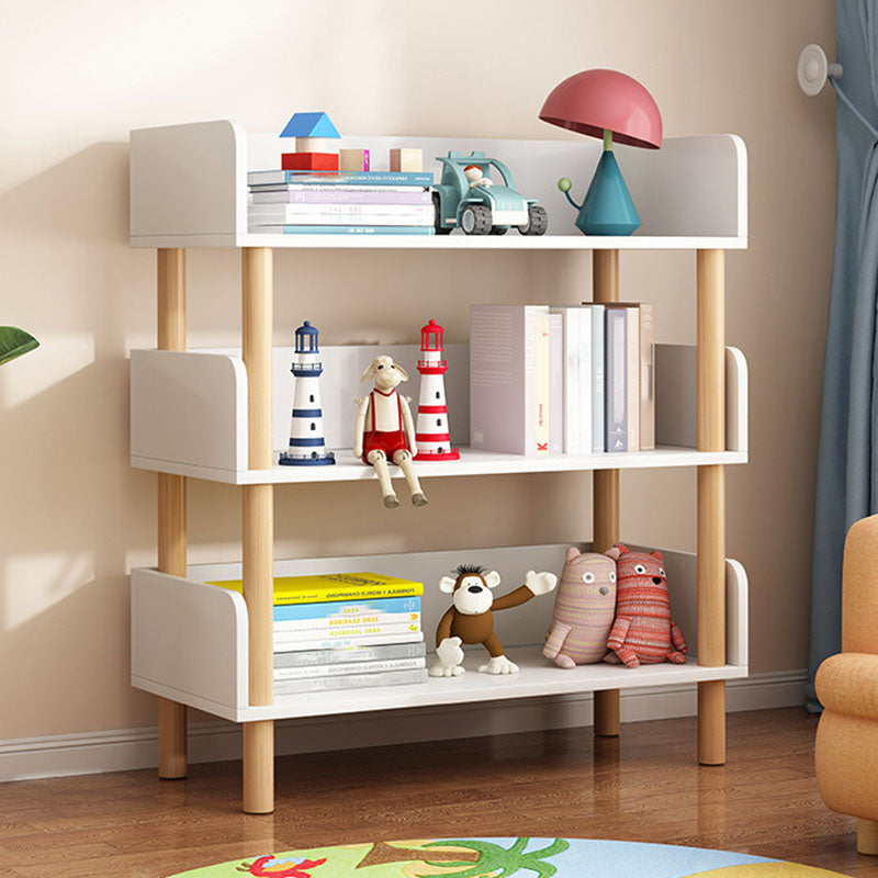 Scandinavian Vertical Bookshelf Open Etagere Manufactured Wood and Solid Wood Bookcase 23.6"L x 9.4"W x 34.3"H Clearhalo 'Bookcases' 'furn' 'furn_bookcases' 'Furniture' 'furniture_bookcases' 'Office Furniture' 4987250