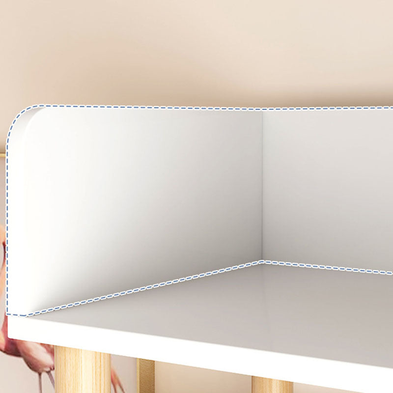 Scandinavian Vertical Bookshelf Open Etagere Manufactured Wood and Solid Wood Bookcase Clearhalo 'Bookcases' 'furn' 'furn_bookcases' 'Furniture' 'furniture_bookcases' 'Office Furniture' 4987259