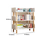 Scandinavian Vertical Bookshelf Open Etagere Manufactured Wood and Solid Wood Bookcase Clearhalo 'Bookcases' 'furn' 'furn_bookcases' 'Furniture' 'furniture_bookcases' 'Office Furniture' 4987265