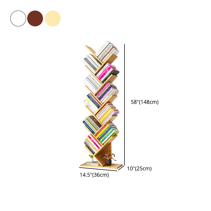 Scandinavian Style Bookshelf Closed Back Bookcase for Home and Office Study Room Clearhalo 'Bookcases' 'furn' 'furn_bookcases' 'Furniture' 'furniture_bookcases' 'Office Furniture' 4987299