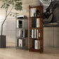 10"W Bookshelf Glam Style Closed Back Acrylic Bookcase for Office Home Study Room Clearhalo 'Bookcases' 'furn' 'furn_bookcases' 'Furniture' 'furniture_bookcases' 'Office Furniture' 4987302