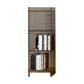 10"W Bookshelf Glam Style Closed Back Acrylic Bookcase for Office Home Study Room 15.7"L x 9.8"W x 46.5"H Clear Clearhalo 'Bookcases' 'furn' 'furn_bookcases' 'Furniture' 'furniture_bookcases' 'Office Furniture' 4987306