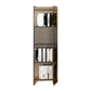 10"W Bookshelf Glam Style Closed Back Acrylic Bookcase for Office Home Study Room 15.7"L x 9.8"W x 59.8"H Clear Clearhalo 'Bookcases' 'furn' 'furn_bookcases' 'Furniture' 'furniture_bookcases' 'Office Furniture' 4987308