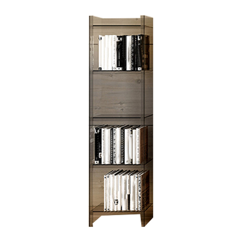 10"W Bookshelf Glam Style Closed Back Acrylic Bookcase for Office Home Study Room 15.7"L x 9.8"W x 59.8"H Clear Clearhalo 'Bookcases' 'furn' 'furn_bookcases' 'Furniture' 'furniture_bookcases' 'Office Furniture' 4987308