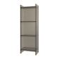10"W Bookshelf Glam Style Closed Back Acrylic Bookcase for Office Home Study Room 15.7"L x 9.8"W x 46.5"H Grey Clearhalo 'Bookcases' 'furn' 'furn_bookcases' 'Furniture' 'furniture_bookcases' 'Office Furniture' 4987309