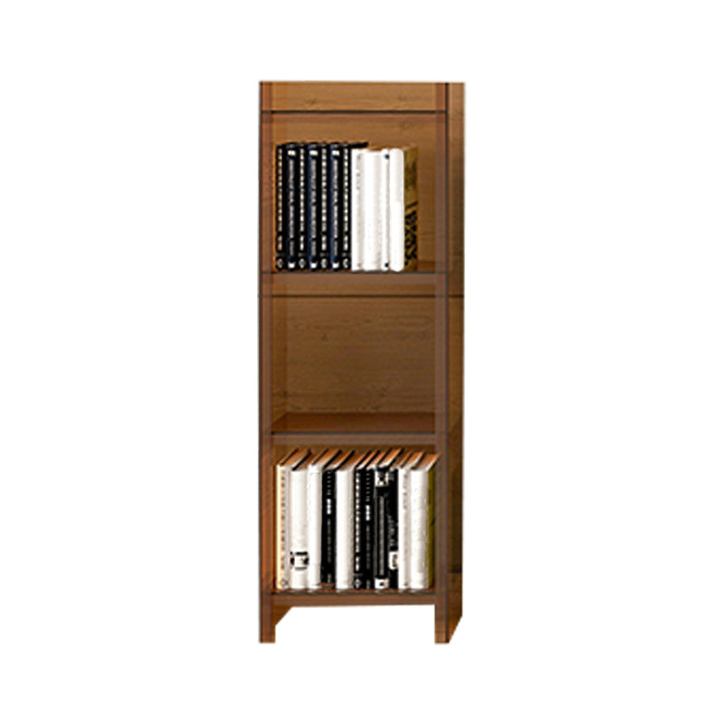10"W Bookshelf Glam Style Closed Back Acrylic Bookcase for Office Home Study Room 15.7"L x 9.8"W x 46.5"H Coffee Clearhalo 'Bookcases' 'furn' 'furn_bookcases' 'Furniture' 'furniture_bookcases' 'Office Furniture' 4987311