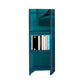 10"W Bookshelf Glam Style Closed Back Acrylic Bookcase for Office Home Study Room 15.7"L x 9.8"W x 46.5"H Purple Clearhalo 'Bookcases' 'furn' 'furn_bookcases' 'Furniture' 'furniture_bookcases' 'Office Furniture' 4987320