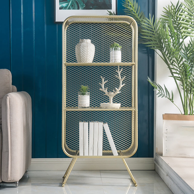 Closed Back Bookcase Glam Style Bookshelf for Office Home and Study Room Clearhalo 'Bookcases' 'furn' 'furn_bookcases' 'Furniture' 'furniture_bookcases' 'Office Furniture' 4987324