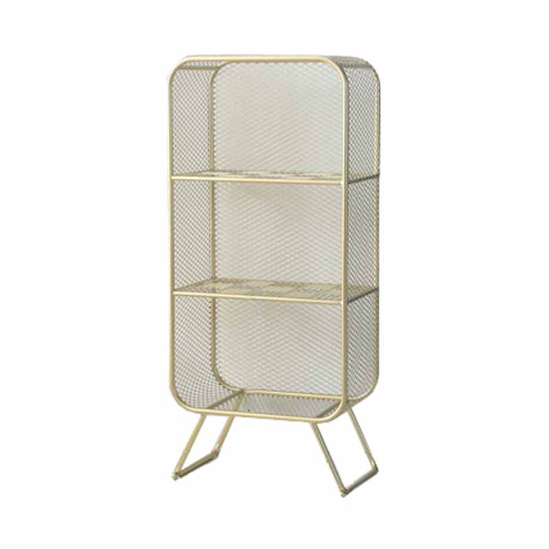 Closed Back Bookcase Glam Style Bookshelf for Office Home and Study Room 15.7"L x 11.8"W x 35.4"H Dark Gold Clearhalo 'Bookcases' 'furn' 'furn_bookcases' 'Furniture' 'furniture_bookcases' 'Office Furniture' 4987325