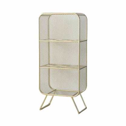 Closed Back Bookcase Glam Style Bookshelf for Office Home and Study Room 15.7"L x 11.8"W x 35.4"H Dark Gold Clearhalo 'Bookcases' 'furn' 'furn_bookcases' 'Furniture' 'furniture_bookcases' 'Office Furniture' 4987325