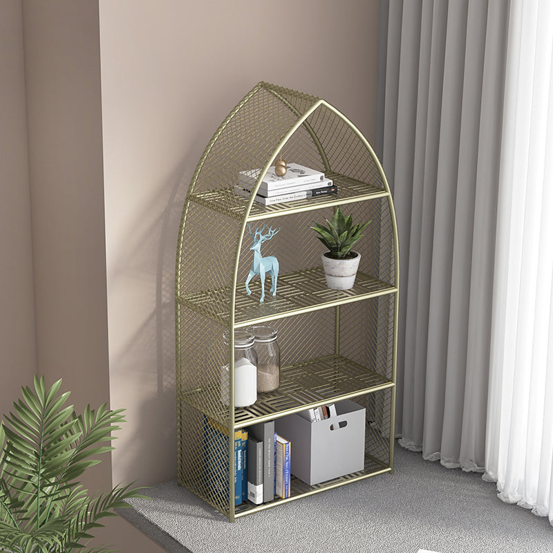 Closed Back Bookcase Glam Style Bookshelf for Office Home and Study Room Clearhalo 'Bookcases' 'furn' 'furn_bookcases' 'Furniture' 'furniture_bookcases' 'Office Furniture' 4987330