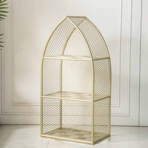 Closed Back Bookcase Glam Style Bookshelf for Office Home and Study Room 17.7"L x 11.8"W x 35.4"H Gold Clearhalo 'Bookcases' 'furn' 'furn_bookcases' 'Furniture' 'furniture_bookcases' 'Office Furniture' 4987333