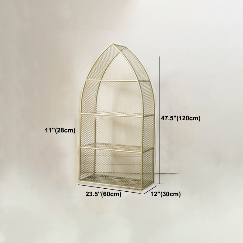 Closed Back Bookcase Glam Style Bookshelf for Office Home and Study Room Clearhalo 'Bookcases' 'furn' 'furn_bookcases' 'Furniture' 'furniture_bookcases' 'Office Furniture' 4987349