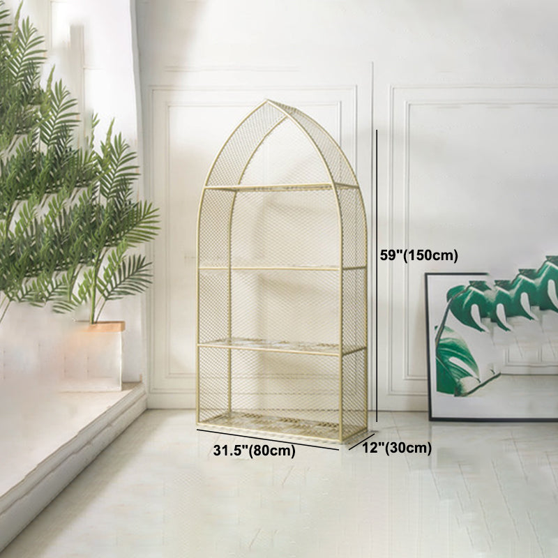 Closed Back Bookcase Glam Style Bookshelf for Office Home and Study Room Clearhalo 'Bookcases' 'furn' 'furn_bookcases' 'Furniture' 'furniture_bookcases' 'Office Furniture' 4987356