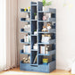 Scandinavian Manufactured Wood Etagere Bookshelf Vertical Open Bookcase for Home 20.1"L x 7.1"W x 55.9"H Ocean Blue Drawers Clearhalo 'Bookcases' 'furn' 'furn_bookcases' 'Furniture' 'furniture_bookcases' 'Office Furniture' 4987380
