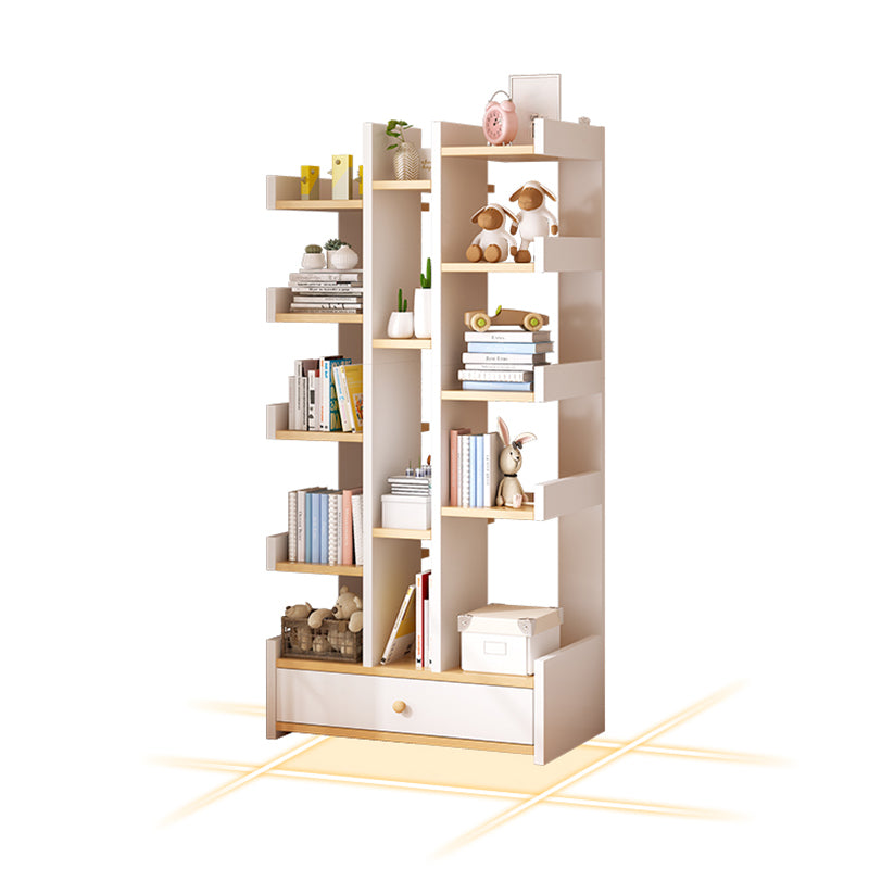 Scandinavian Manufactured Wood Etagere Bookshelf Vertical Open Bookcase for Home Clearhalo 'Bookcases' 'furn' 'furn_bookcases' 'Furniture' 'furniture_bookcases' 'Office Furniture' 4987387
