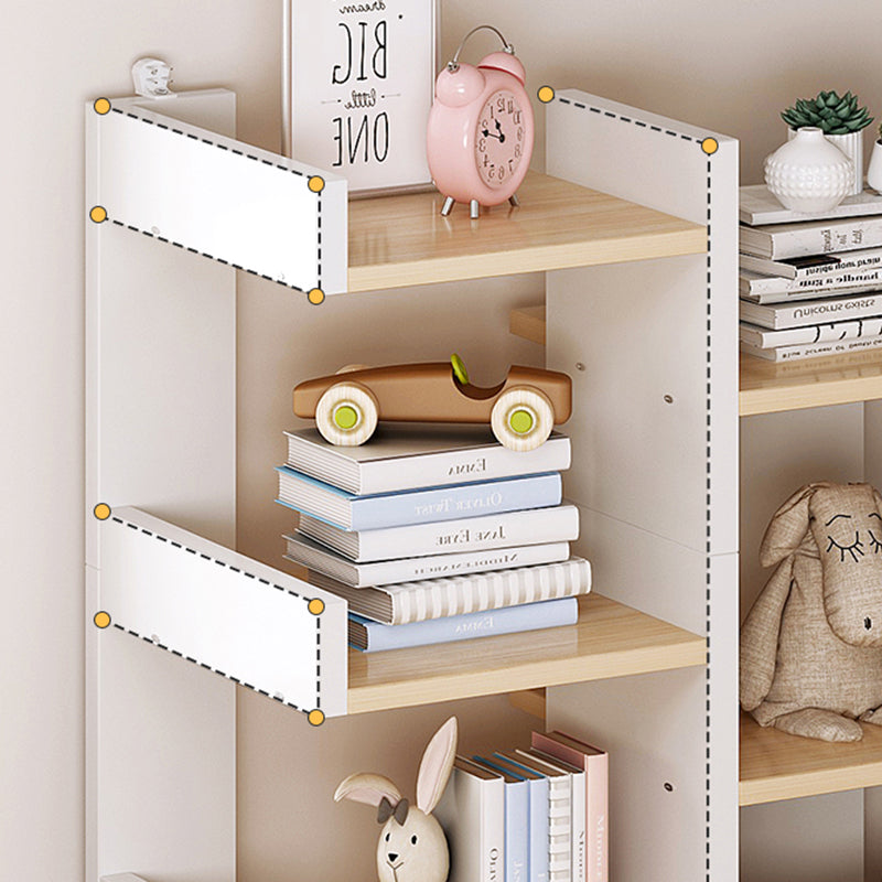 Scandinavian Manufactured Wood Etagere Bookshelf Vertical Open Bookcase for Home Clearhalo 'Bookcases' 'furn' 'furn_bookcases' 'Furniture' 'furniture_bookcases' 'Office Furniture' 4987390