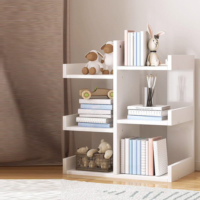 Scandinavian Manufactured Wood Etagere Bookshelf Vertical Open Bookcase for Home 15"L x 7.5"W x 28.3"H White Bookcases Clearhalo 'Bookcases' 'furn' 'furn_bookcases' 'Furniture' 'furniture_bookcases' 'Office Furniture' 4987398