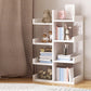 Scandinavian Manufactured Wood Etagere Bookshelf Vertical Open Bookcase for Home 15"L x 7.5"W x 39.4"H White Bookcases Clearhalo 'Bookcases' 'furn' 'furn_bookcases' 'Furniture' 'furniture_bookcases' 'Office Furniture' 4987399